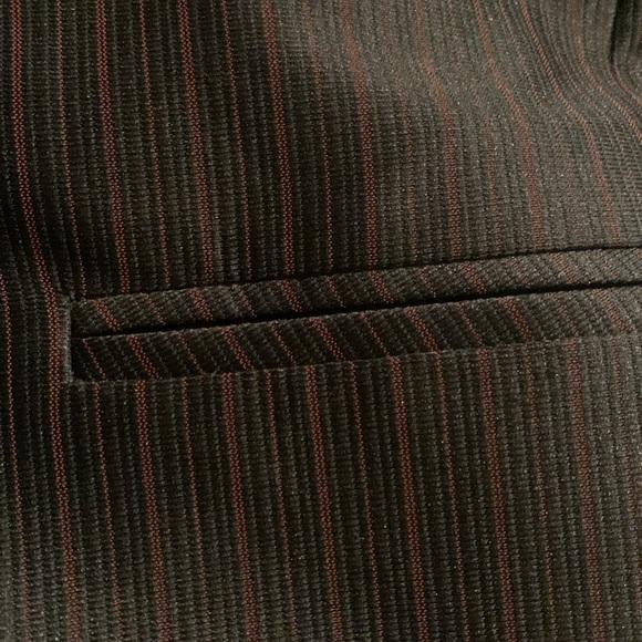 Formal Suit Jacket Black W/ red pinstripe sheen look CLASSY.. - Picture 6 of 10